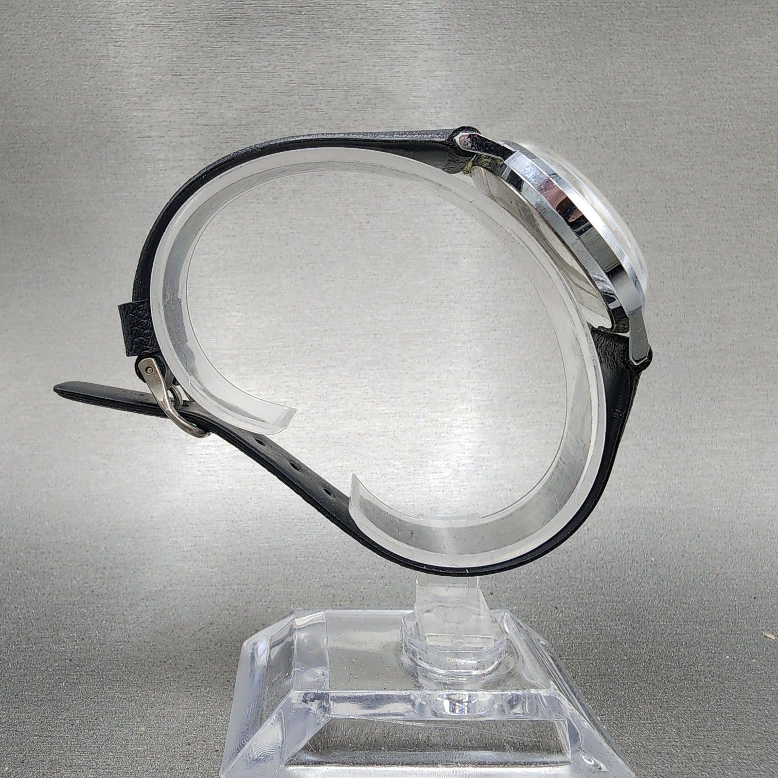 Timex Marlin Watch Men 34mm Champagne Dial Silver Tone Date Round Manual PARTS9