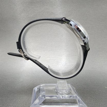 Timex Marlin Watch Men 34mm Champagne Dial Silver Tone Date Round Manual PARTS9