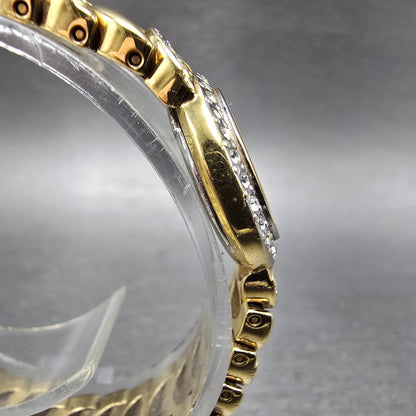 Bucherer Watch Women 20mm MOP Dial Gold Tone Round 901 544 New Battery Crystals3