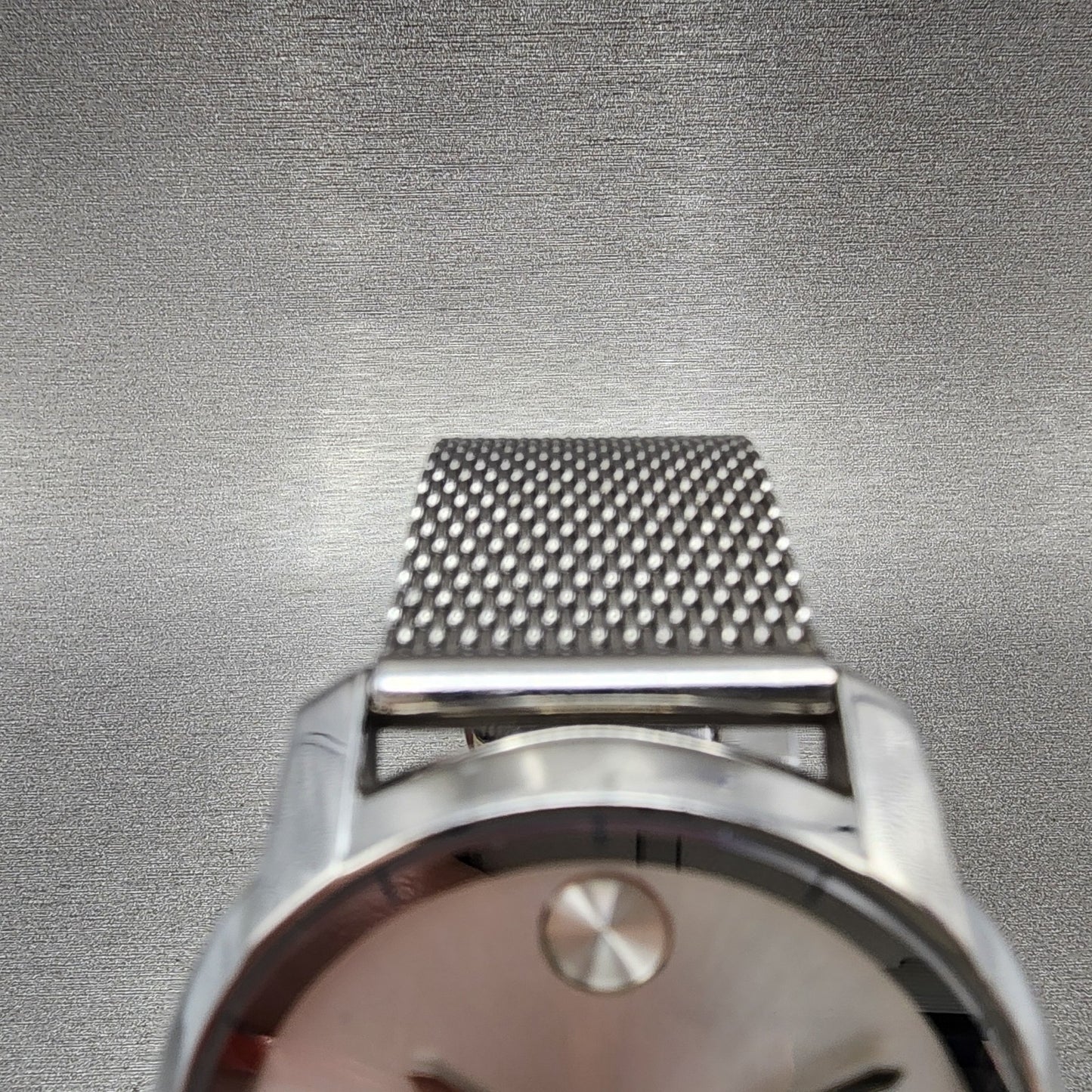 Movado Bold Watch Men 43mm Silver Dial Silver Tone 3600260 New Battery4