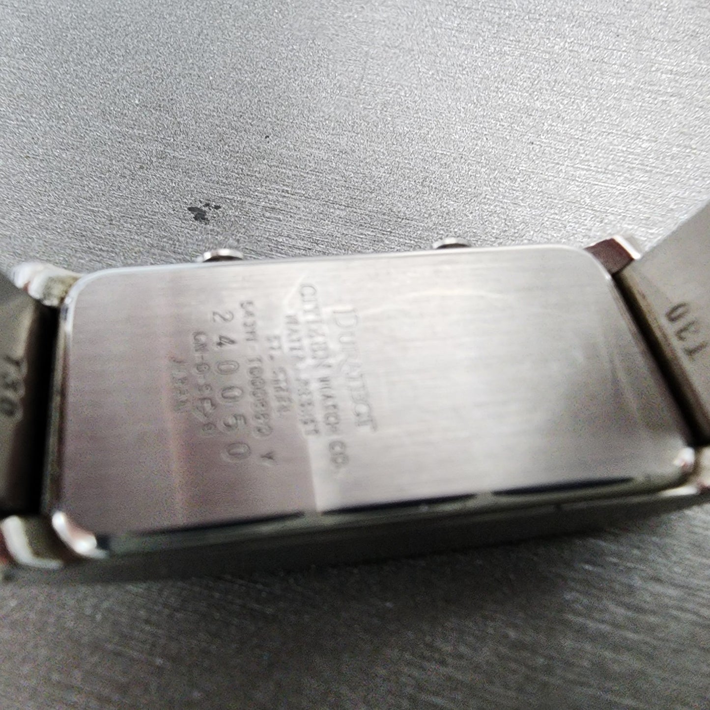 Citizen XC Dual Time Tank Watch Women 16mm Silver Dial Silver Tone New Battery9