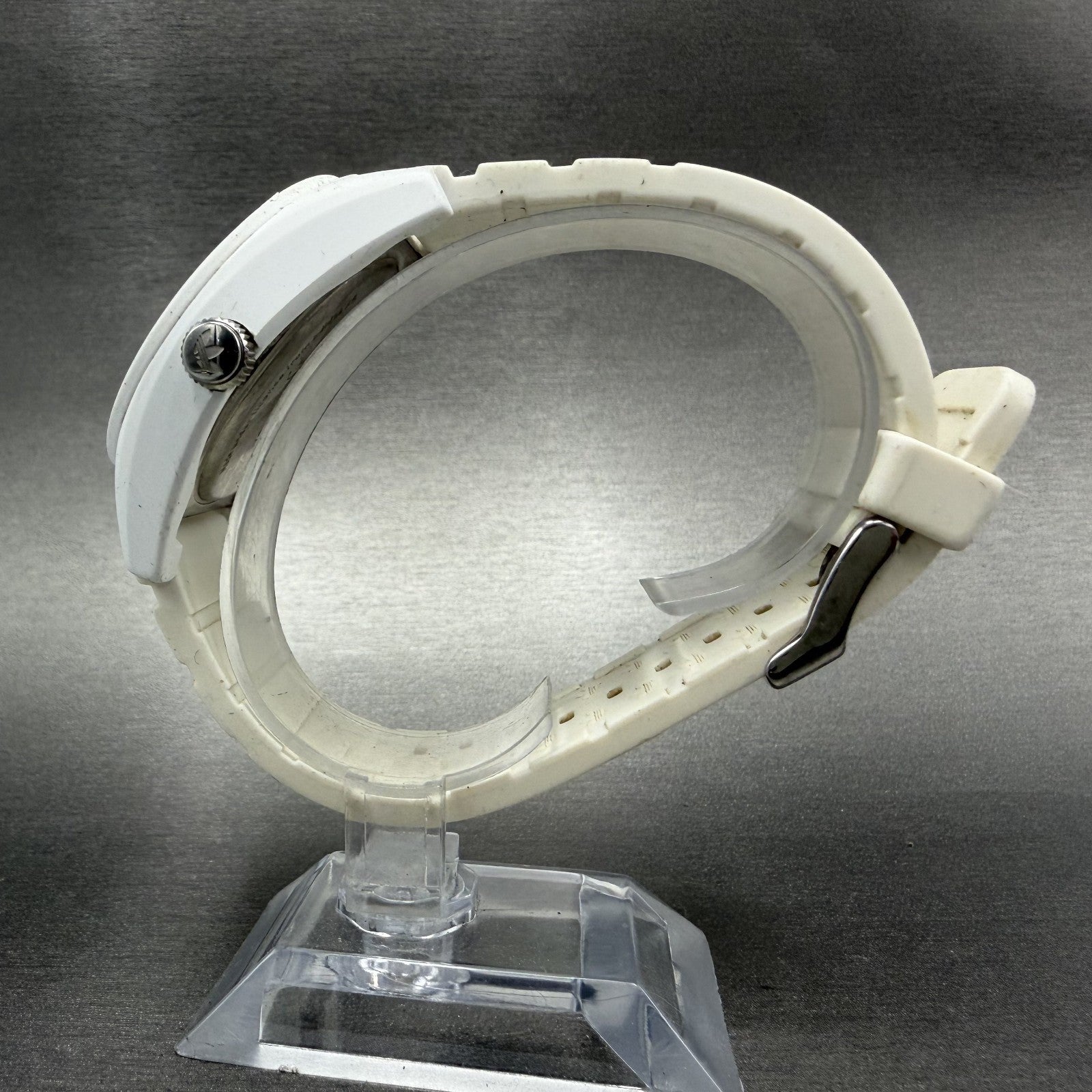 Adidas Santiago Watch Men 43mm White Dial White Tone Round  ADH2824 New Battery6