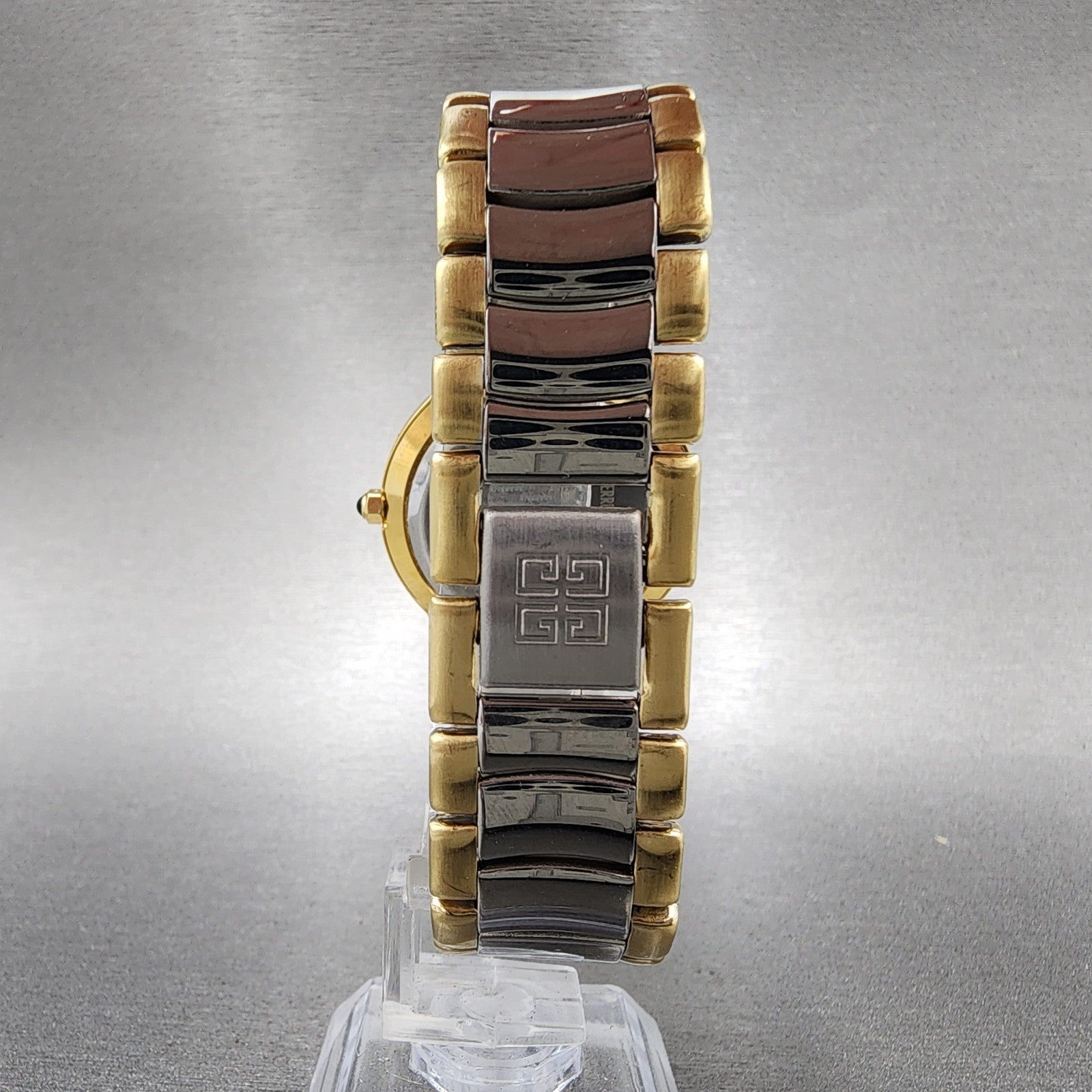 Givenchy Watch Women 34mm White Dial Two Tone Date Round New Battery7