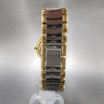 Givenchy Watch Women 34mm White Dial Two Tone Date Round New Battery7