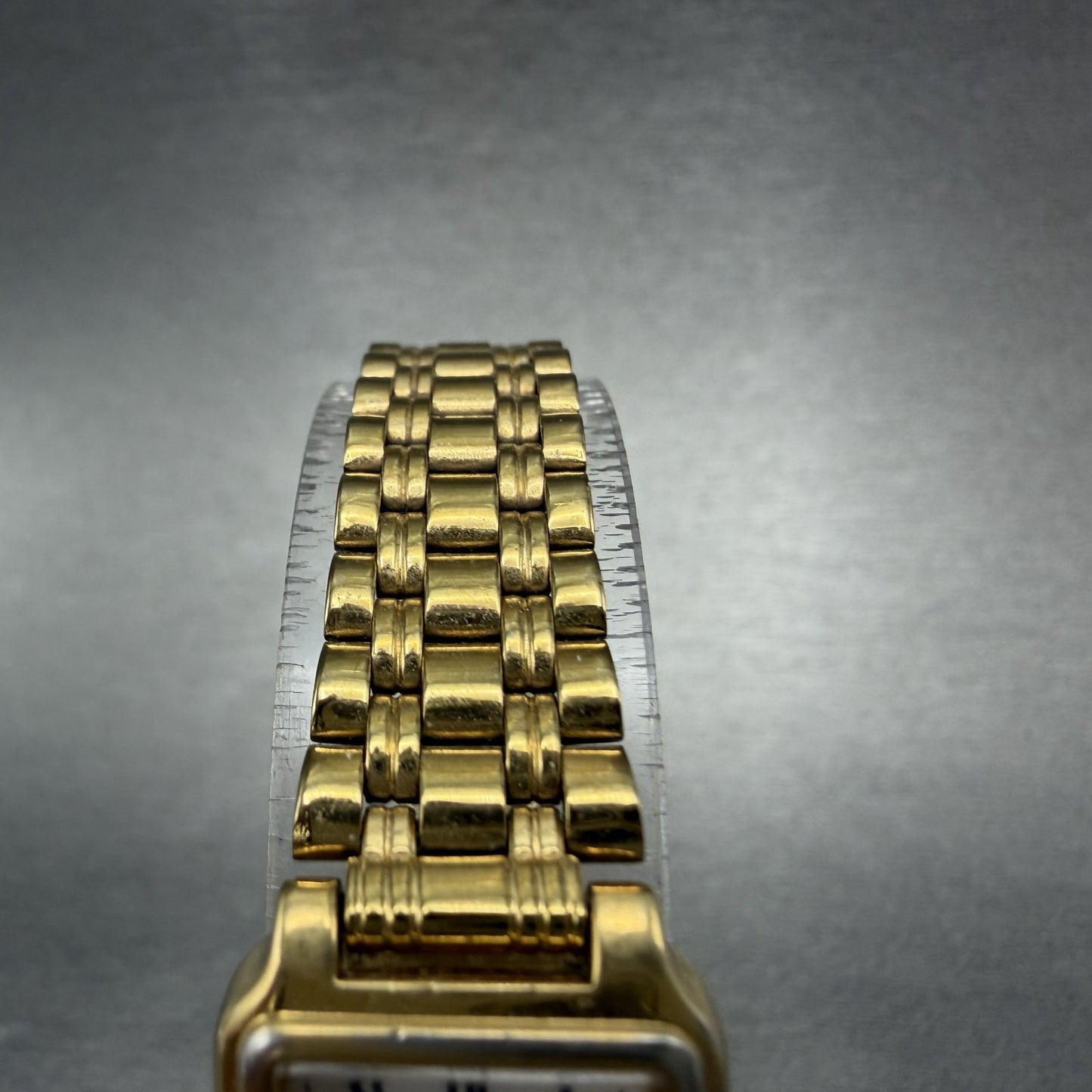 Seiko SX Tank Watch Women 17mm White Dial Gold Tone V401-5121 New Battery4