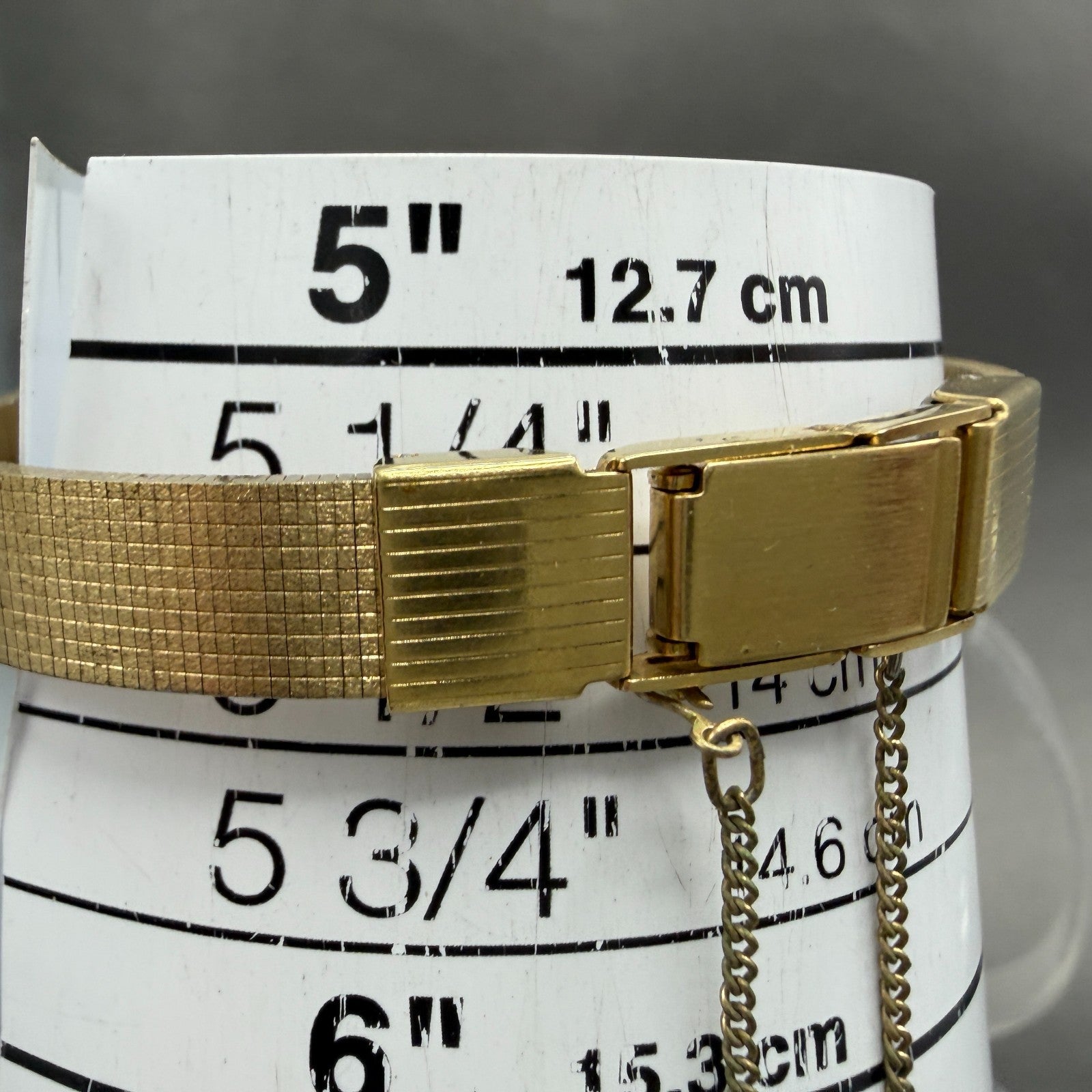 Seiko Tank Watch Women 12mm Champagne Dial Gold Tone 1320-5119 New Battery10