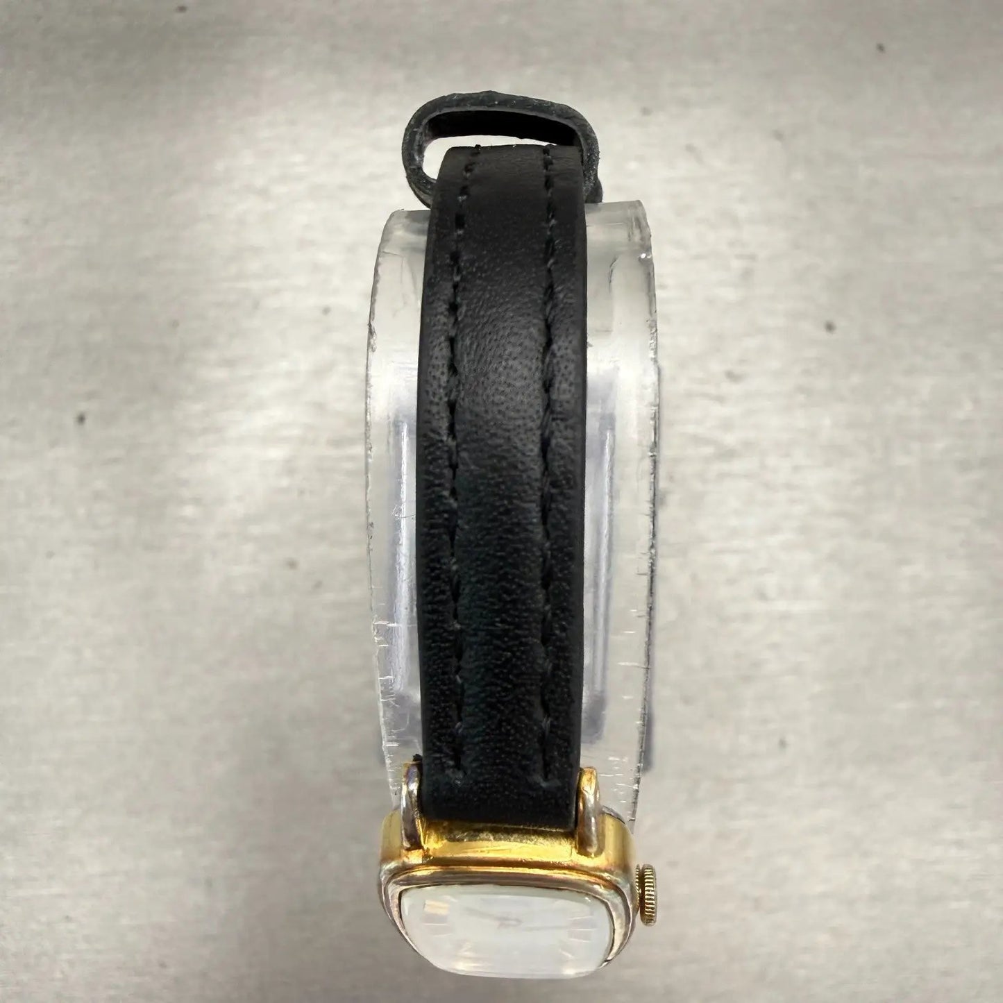 Seiko Watch Women 15mm Champagne Dial Gold Tone Rectangle 1320-5539 New Battery4