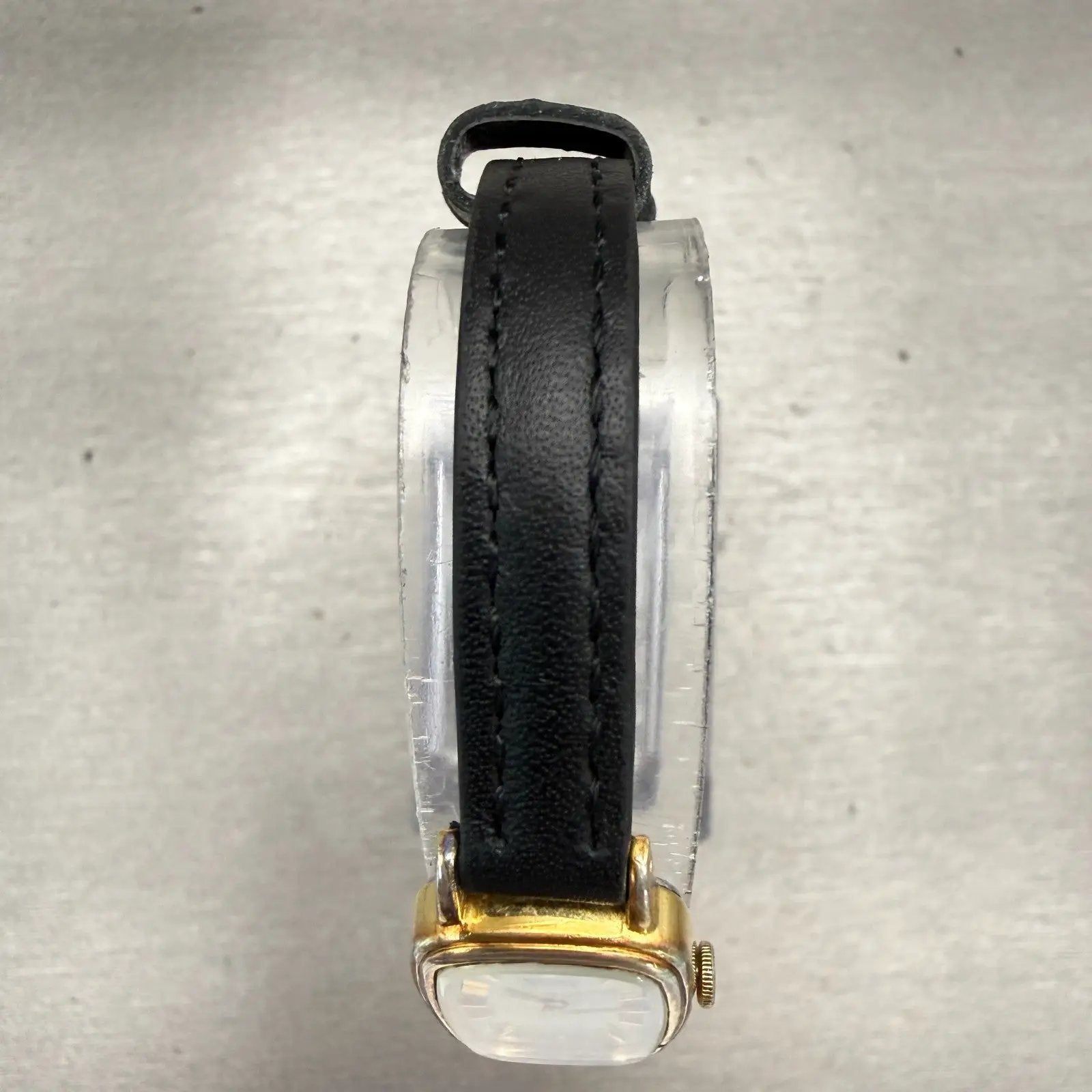 Seiko Watch Women 15mm Champagne Dial Gold Tone Rectangle 1320-5539 New Battery4