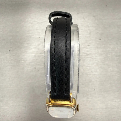 Seiko Watch Women 15mm Champagne Dial Gold Tone Rectangle 1320-5539 New Battery4