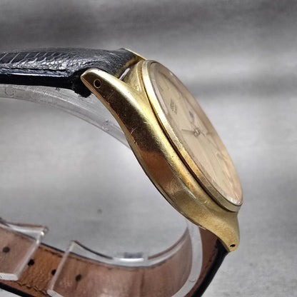 Seiko Watch Men 34mm Champagne Dial Gold Tone Daydate 7813-8019 New Battery VTG3