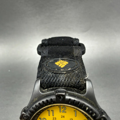 Columbia Watch Men 40mm Yellow Dial Gray Tone Date Round CL-7301 New Battery4