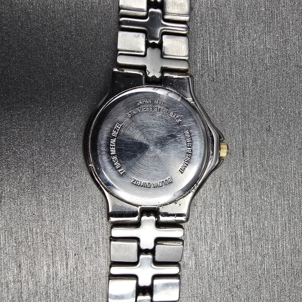 Bulova Watch Women 25mm Pink Dial Two Tone Date Round New Battery VTG10