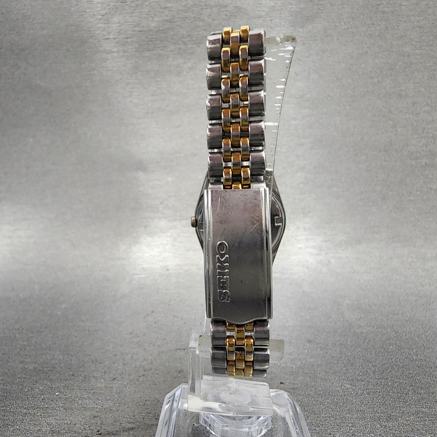Seiko Watch Women 24mm White Dial Two Tone Daydate Round 7N830049 New Battery N7