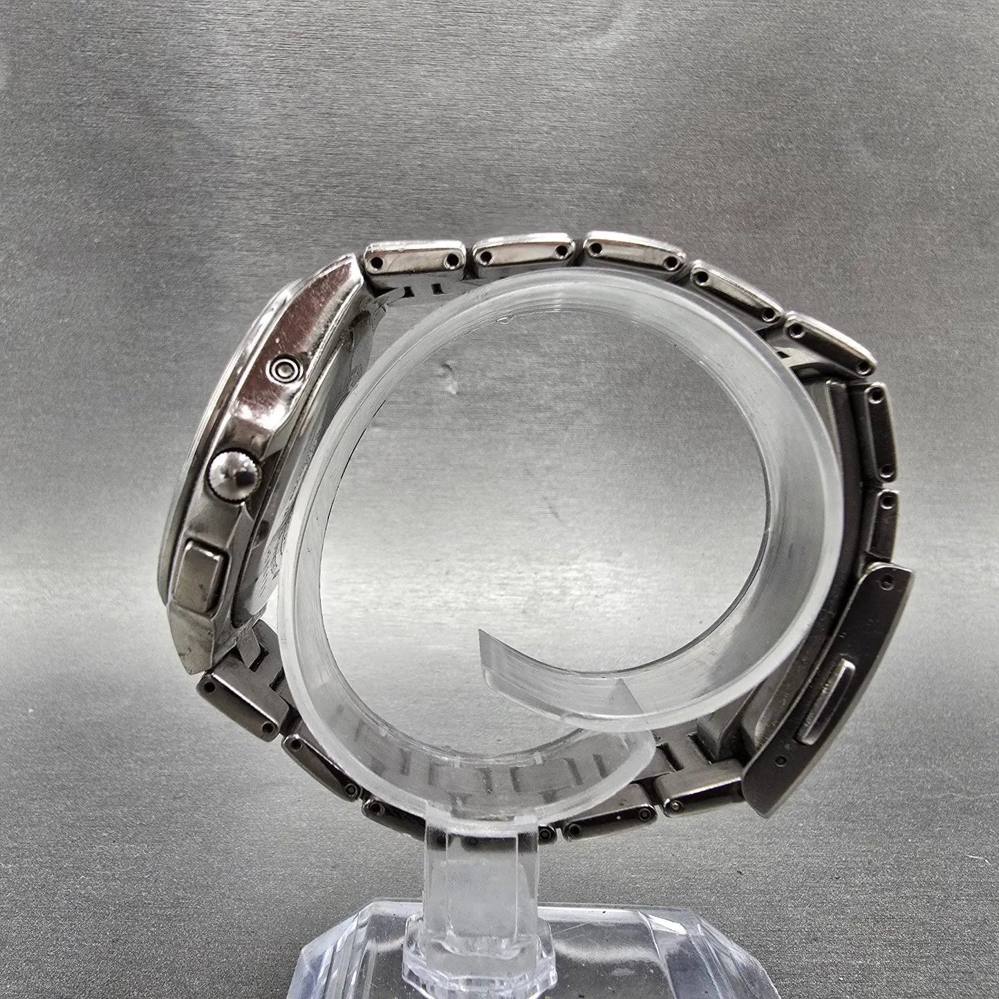Citizen Eco-Drive Attesa Watch Men 38mm White Dial Titanium Atomic Date PARTS!!!7