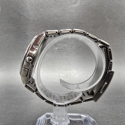 Citizen Eco-Drive Attesa Watch Men 38mm White Dial Titanium Atomic Date PARTS!!!7
