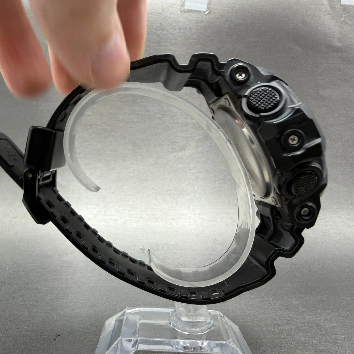 Casio G-Shock GA-700 Watch Men 53mm Analog Digital Black Alarm Chrono New Batt L8