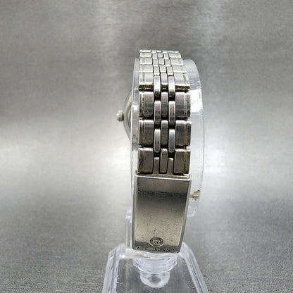 Seiko Automatic Watch Women 25mm Silver Dial Silver Tone Date 2205-0420 Runs
