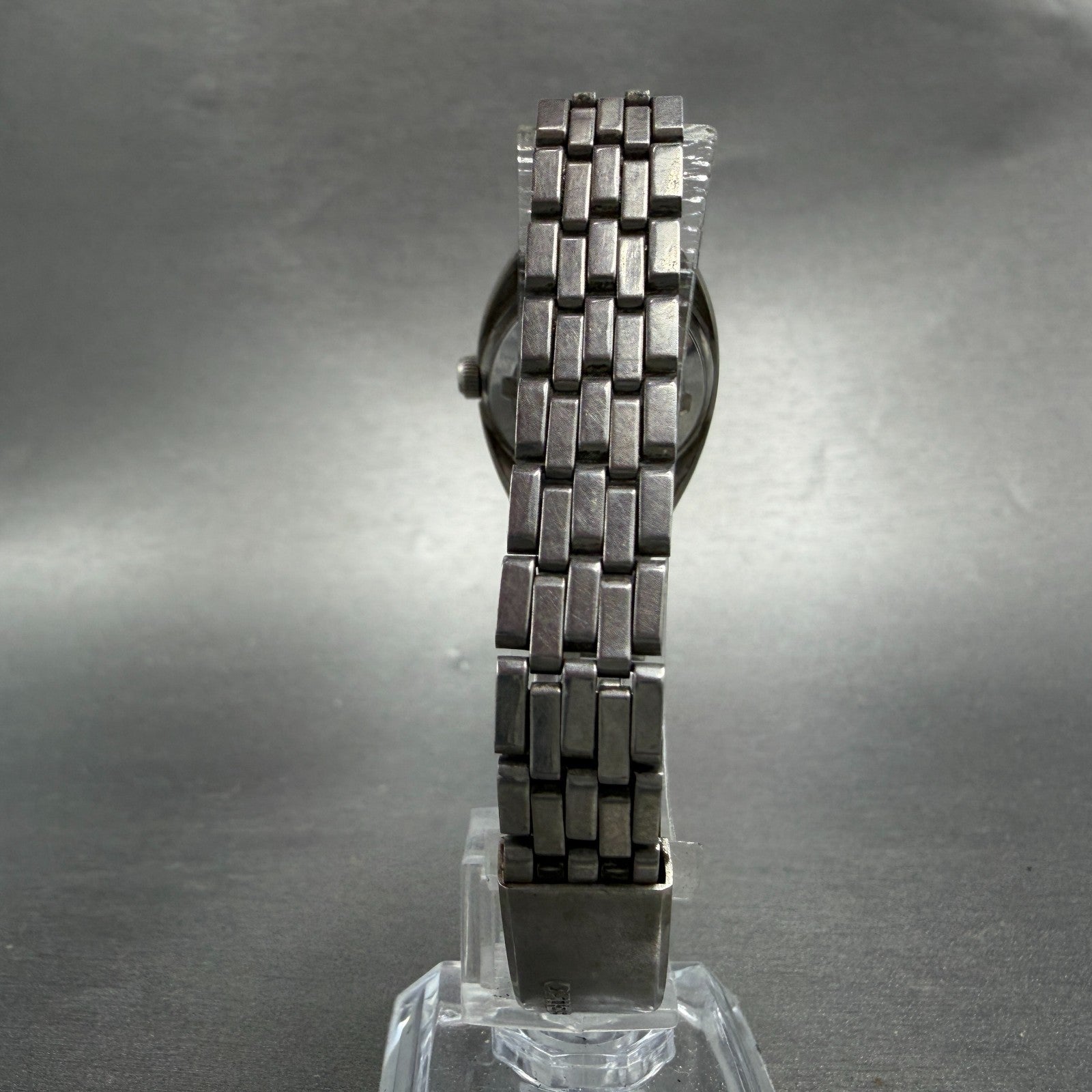 Seiko Maticlady Watch Women 23mm Silver Dial Silver Tone Date 2517-0211 Runs7