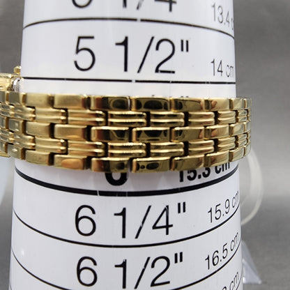 Seiko Tank Watch Women 16mm White Dial Gold Tone 1n010fh0 New Battery10