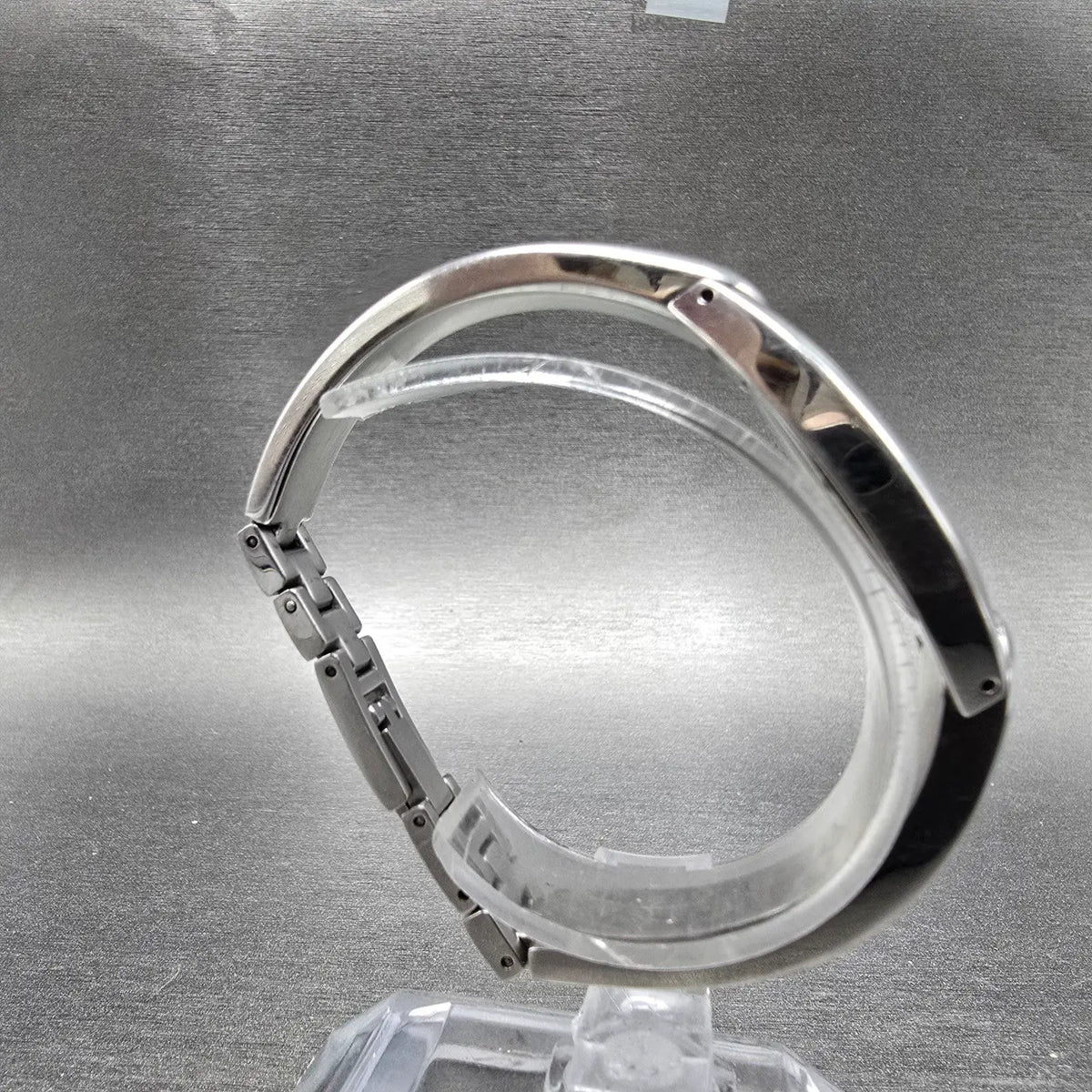 Tissot Tank Watch Women 17mm MOP Dial Stainless Steel Diamond Bangle New Battery8