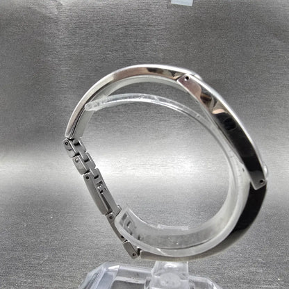 Tissot Tank Watch Women 17mm MOP Dial Stainless Steel Diamond Bangle New Battery8
