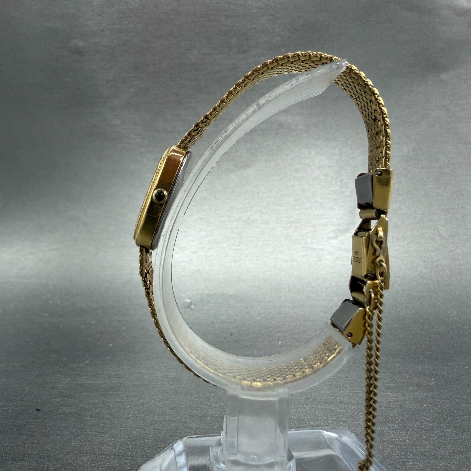 Seiko Exceline Watch Women 18mm Champagne Dial Gold Tone 1221-5410 New Battery6