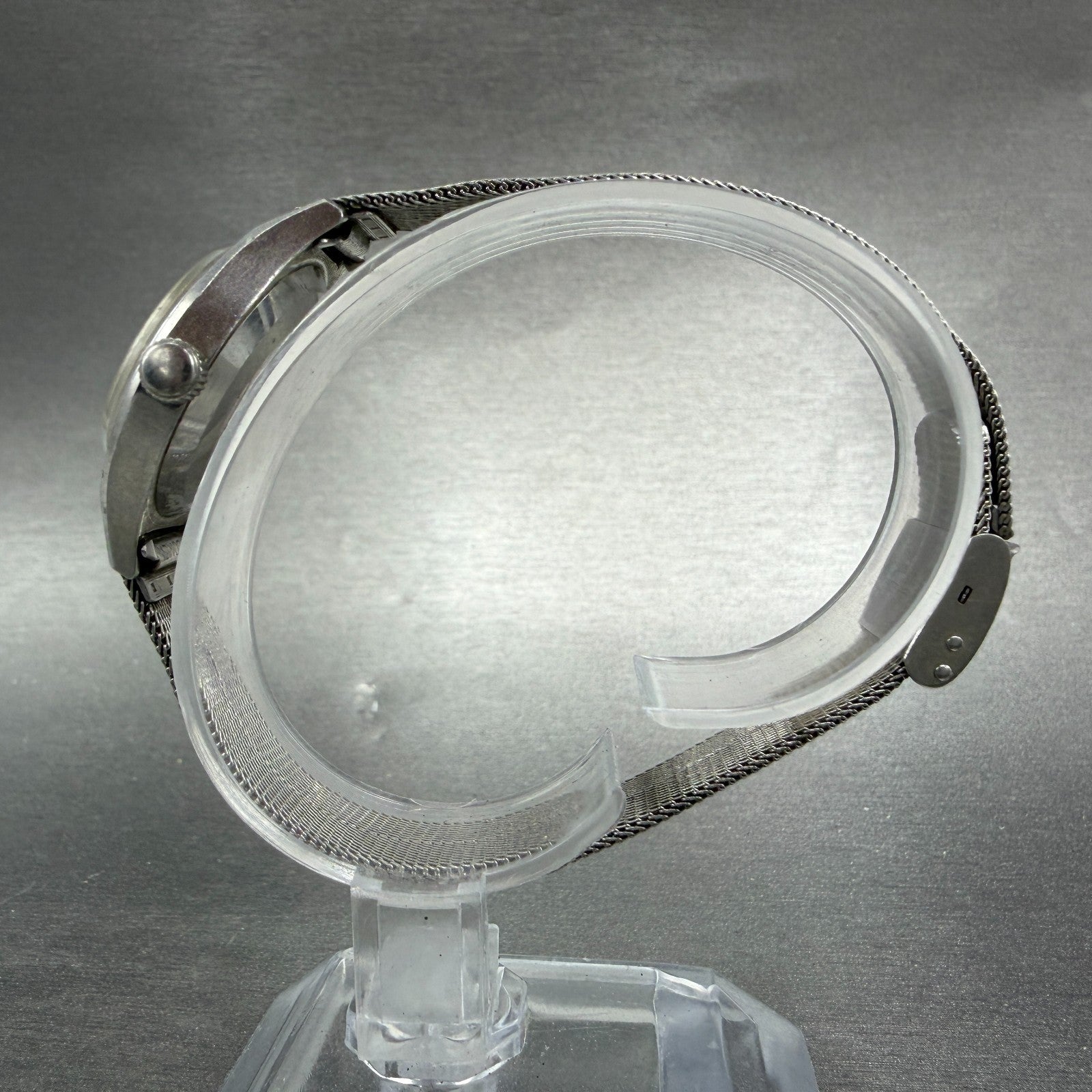 Seiko Watch Women 25mm Silver Dial Silver Tone Round Manual 1944-0012 Runs6