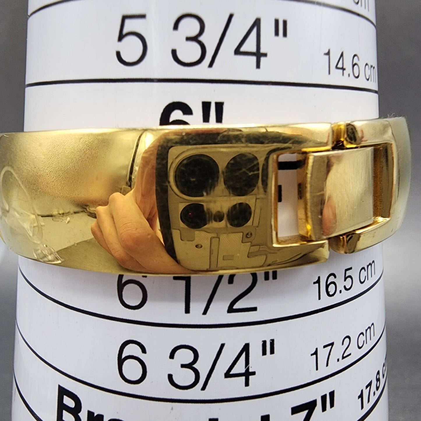 Seiko Lassale Tank Watch Women 15mm Blue Dial Gold Tone Rectangle New Battery10