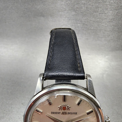 Orient AAA Deluxe Watch Men 35mm Silver Dial Steel Daydate Automatic READ!! RUNS5