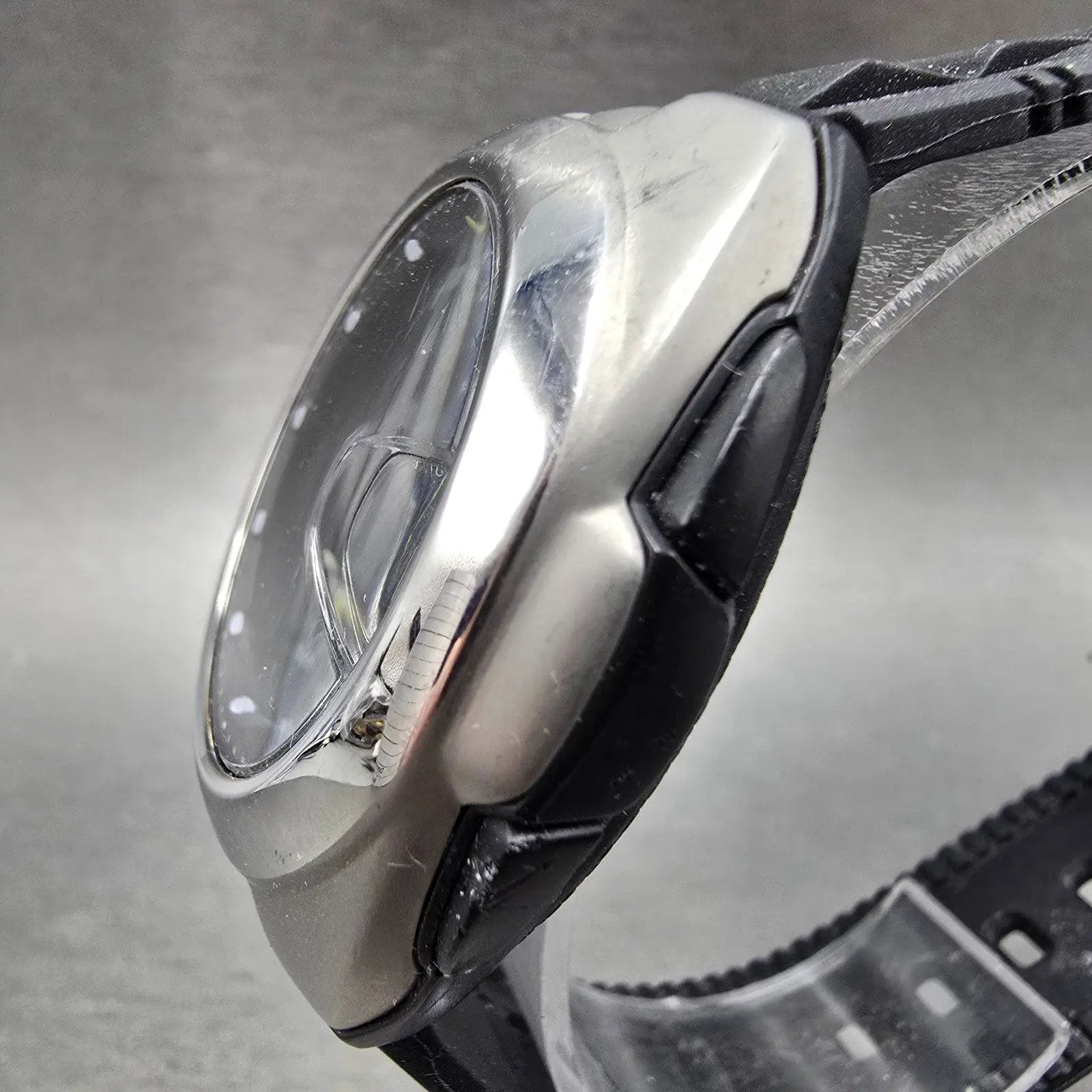 Casio Waveceptor WVQ-201HA Watch Men 41mm Black Dial Silver Tone Date Solar Runs3