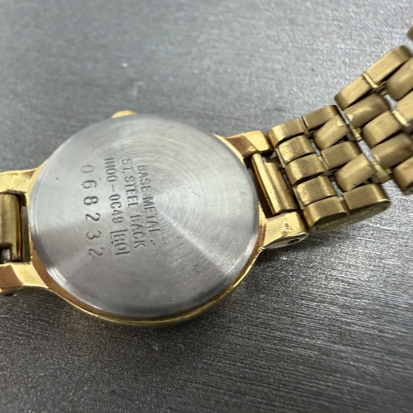 Seiko Watch Women 19mm Black Dial Gold Tone Round Vintage 1N00-0C49 New Battery9
