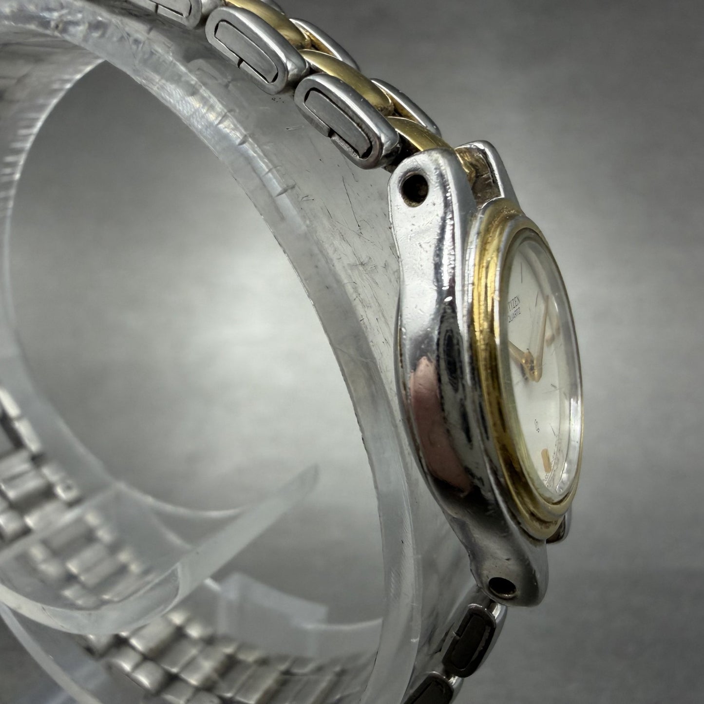 Citizen Watch Women 18mm White Dial Two Tone Oval 5421-S17888 New Battery VTG3