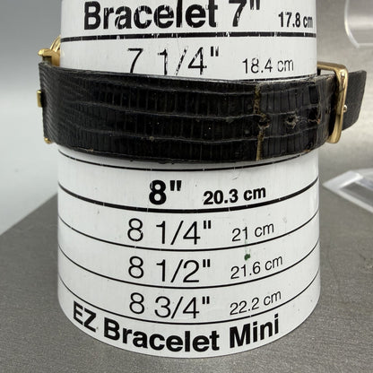 Gucci Watch Men 31mm Black Dial Gold Tone Vintage Roman Numerals 3400F PARTS11