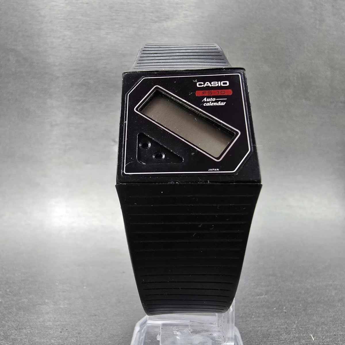 Casio FS-10 Watch Men 26mm Black Dial Black Tone Calendar PARTS7