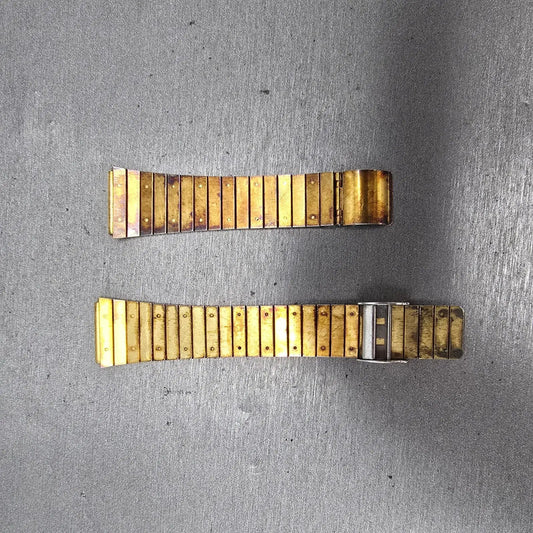 Seiko Bracelet 19mm Stainless Steel Gold Tone READ!!!!!!! Vintage Z4620