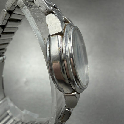 Citizen Eco-Drive Watch Women 25mm Black Dial Silver Tone Date Round Runs3