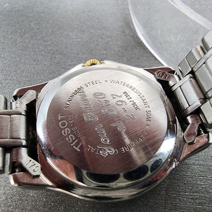 Tissot PR50 Watch Women 28mm Black Dial Two Tone Date Round J136/236K PARTS10