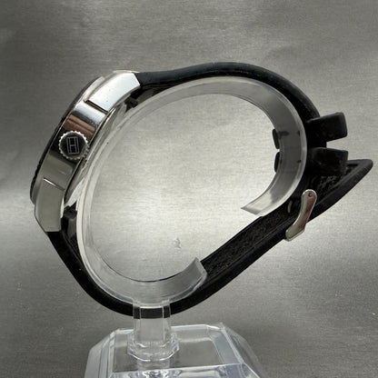 Tommy Hilfiger Watch Men 43mm Black Dial Steel Date Round New battery6