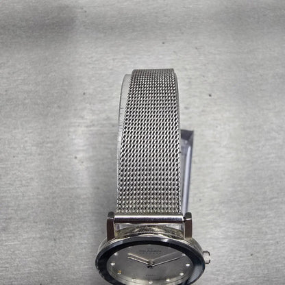 Skagen Watch Women 26mm Silver Dial Silver Tone Round 39SSSD New Battery4