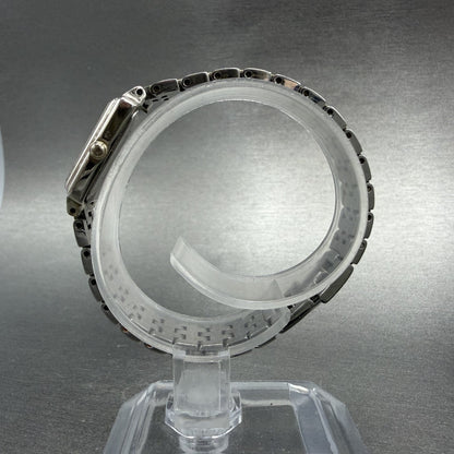 Seiko Tank Watch Women 16mm White Dial Two Tone Rectangle 1N01-0FH0 New Battery6