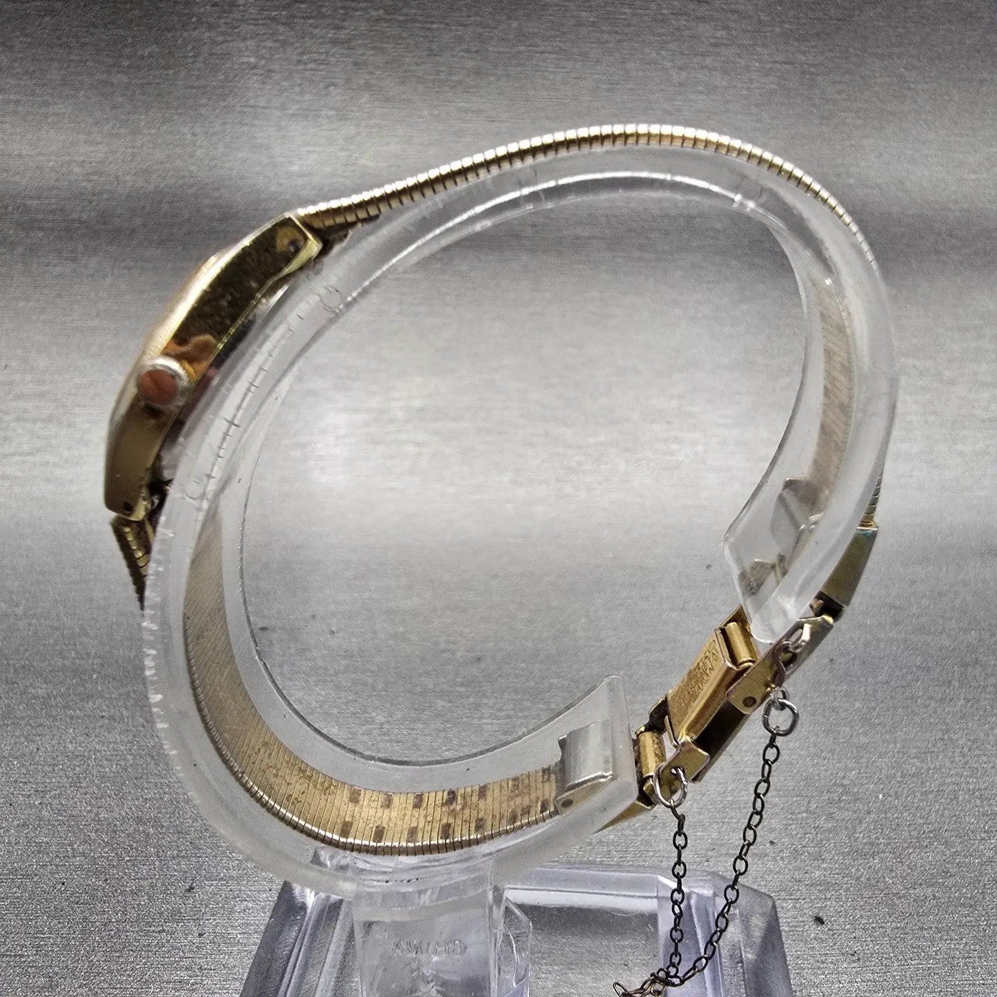 Seiko Watch Women 16mm Gold Dial Gold Tone Oval 2C21-5149 New Battery Vintage6