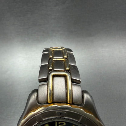 Benrus Watch Women 39mm Black Dial Two Tone Date Round New Battery Vintage4