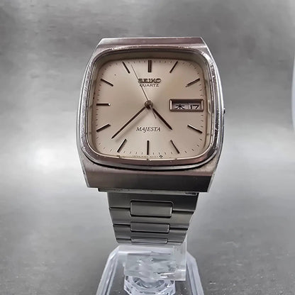 Seiko Majesta Watch Men 31mm Silver Dial Silver Tone Daydate 9063-501A PARTS6