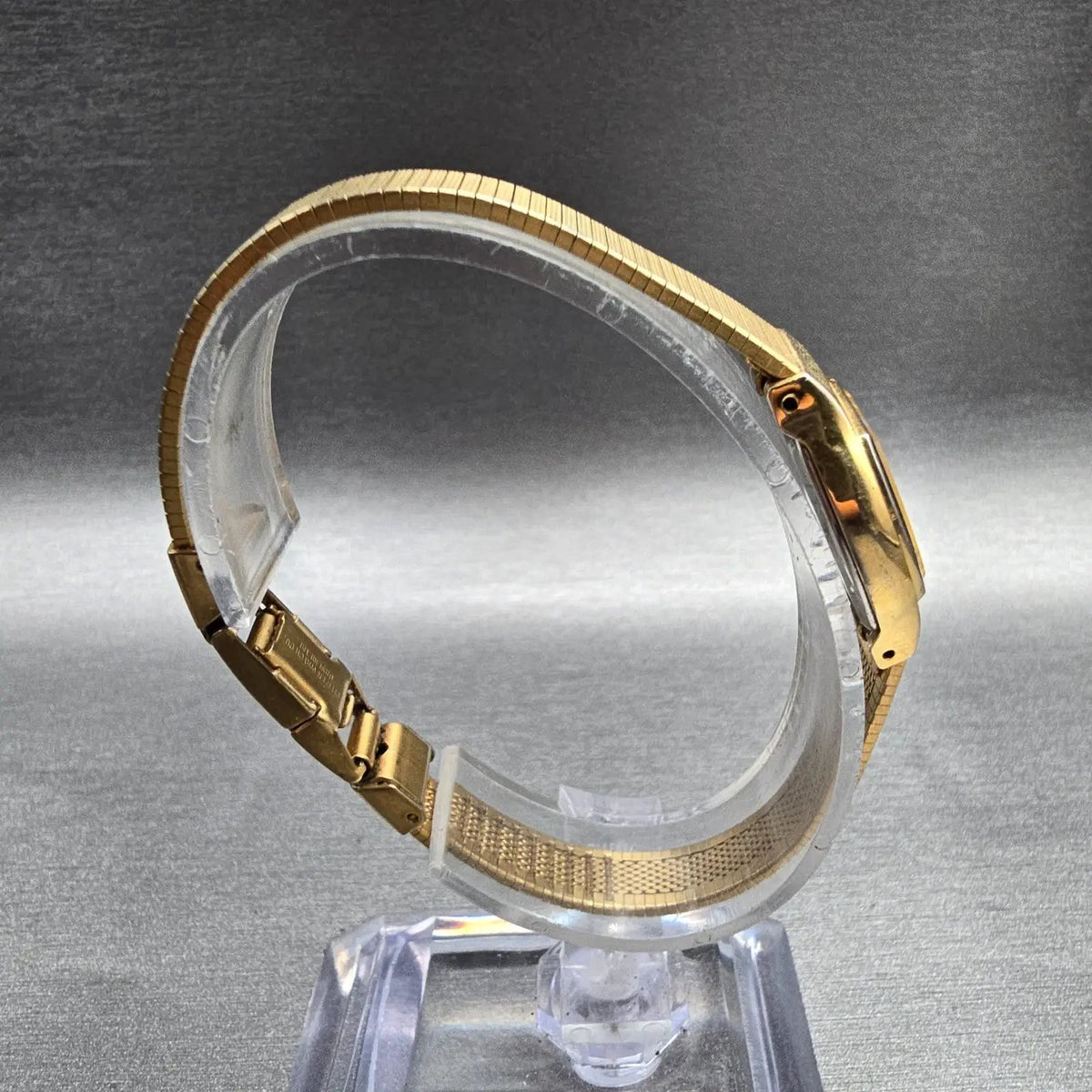 Citizen CQ Watch Women 17mm Champagne Dial Gold Tone 3220-324111 New Battery JP8