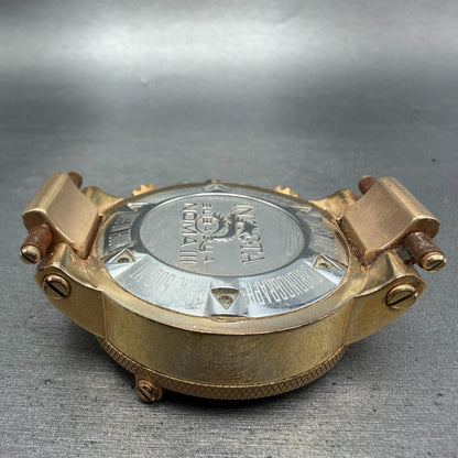 Invicta Sub Aqua Noma III Chrono Watch Men 50mm Brown Dial Rose Gold Date Newbat7
