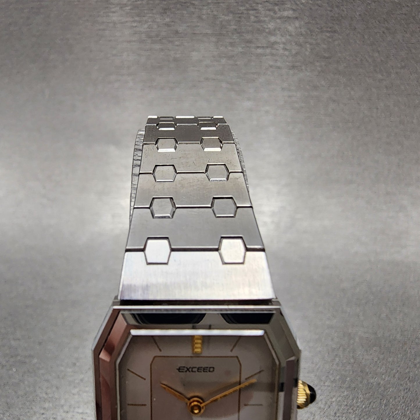 Citizen Exceed Tank Watch Women 22mm Silver Dial Steel Octagon New Battery4