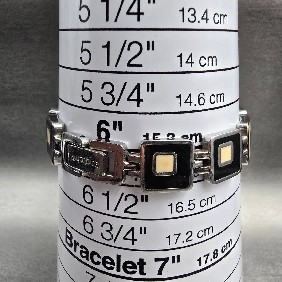 Swatch Chessboard Watch Women 25mm Cream Dial Black Case LB160G New Battery CH29