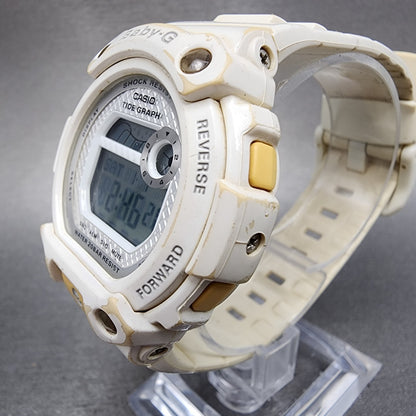 Casio BabyG Watch Women 43mm White Dial White Case Round BLX100 New Battery B!2