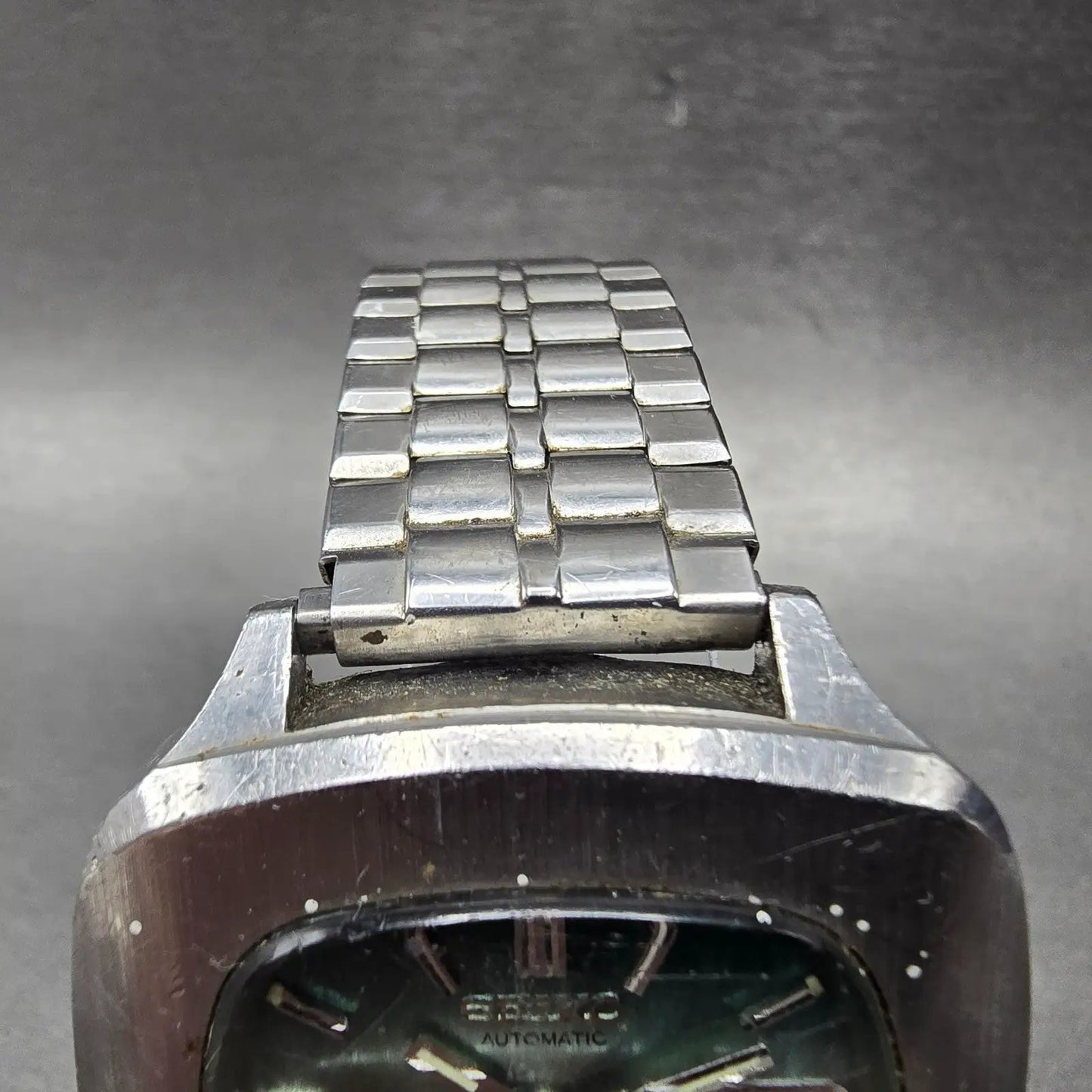 Seiko DX Automatic Watch Men 39mm Blue Dial Silver Tone Daydate 6105-5559 Runs4