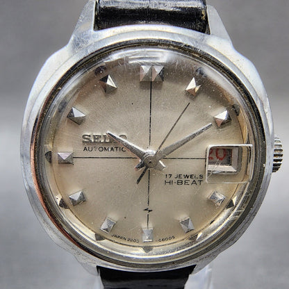 Seiko Automatic Watch Women 23mm Silver Dial Silver Tone Date 22050240 Runs1